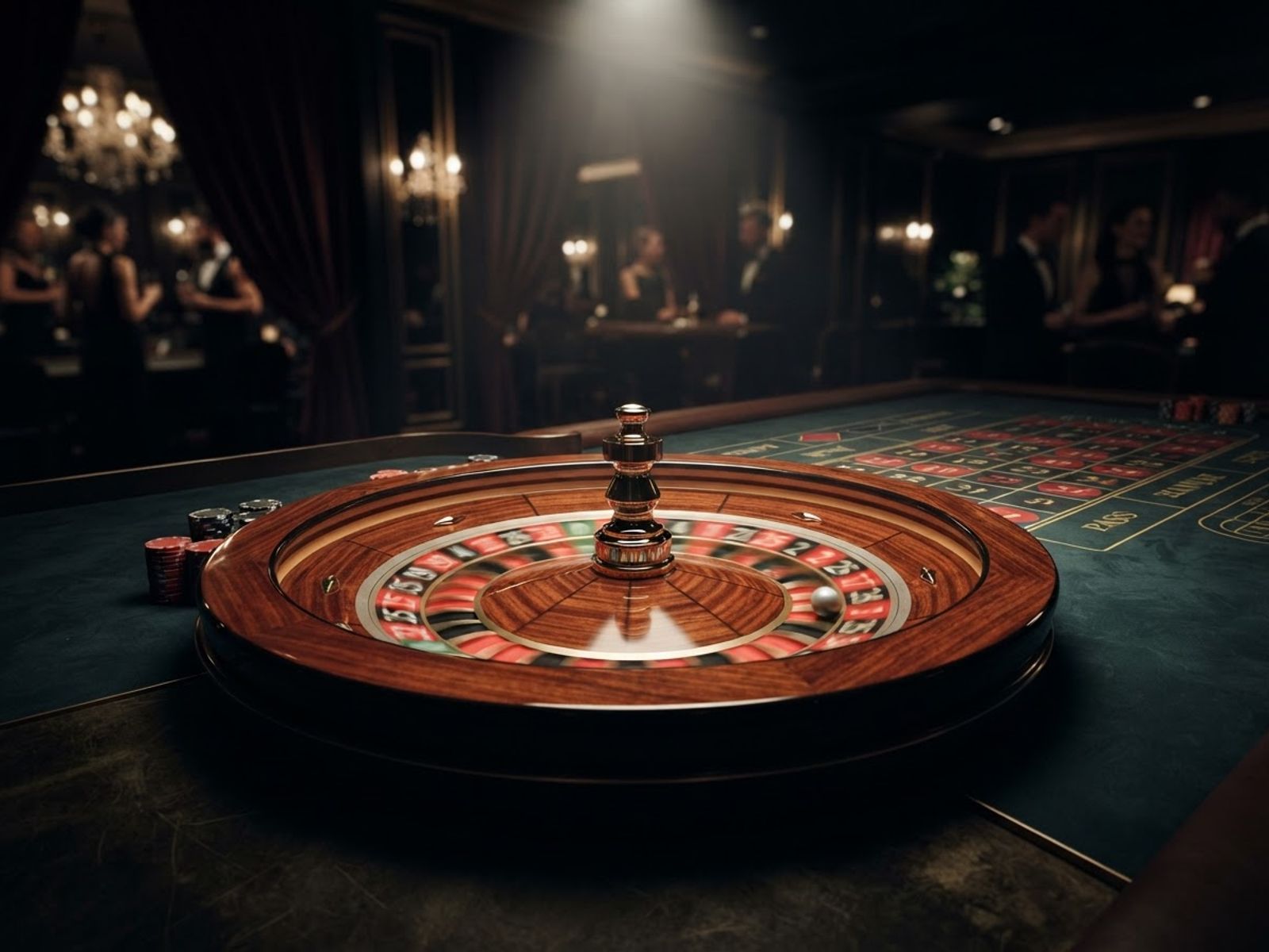 Roulette en direct avec bille en mouvement